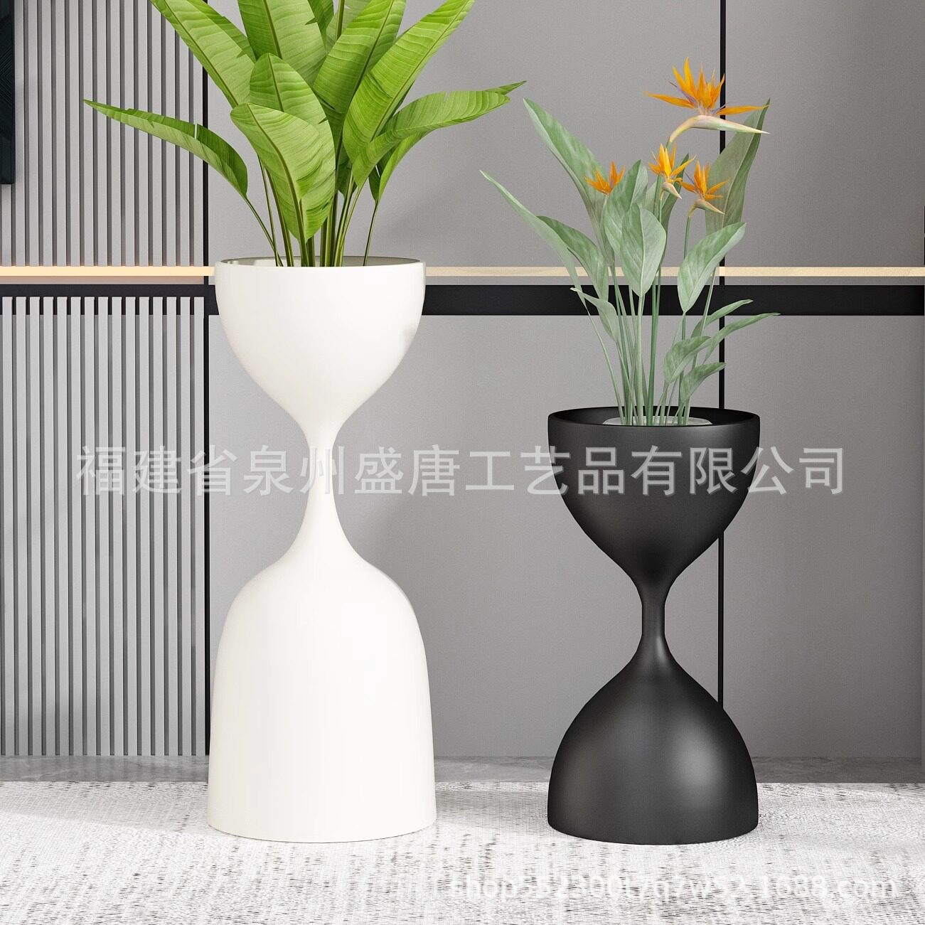 创意花盆北欧铁艺金属花架现代简约圆形花几客厅绿萝吊兰盆栽架子