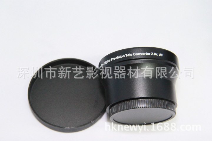 批发新艺52mm2倍增倍镜增距镜黑色/银色(UV67)