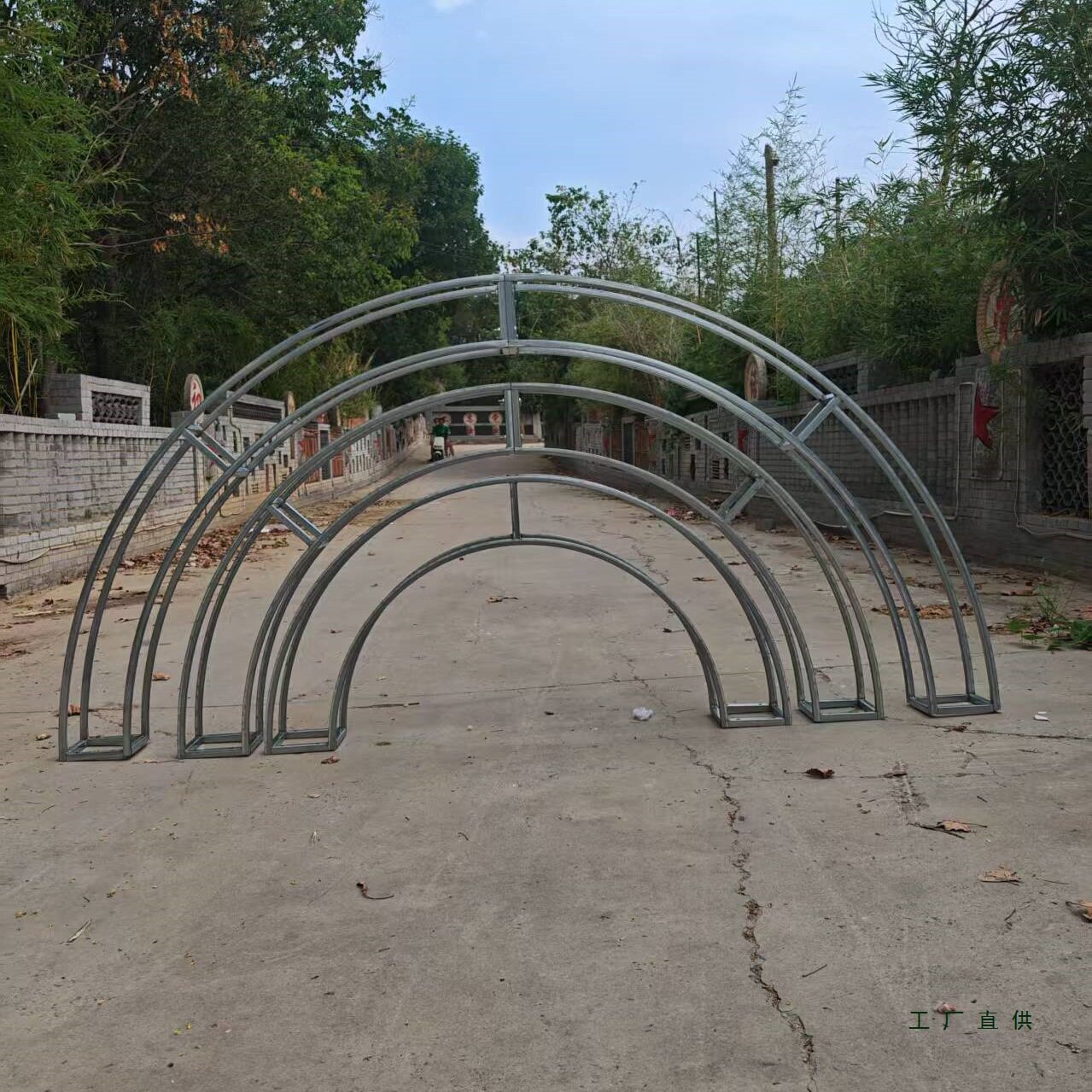 婚庆道具铁艺架子半圆拱门圆弧形展示架户外婚礼装饰门花架爬藤架