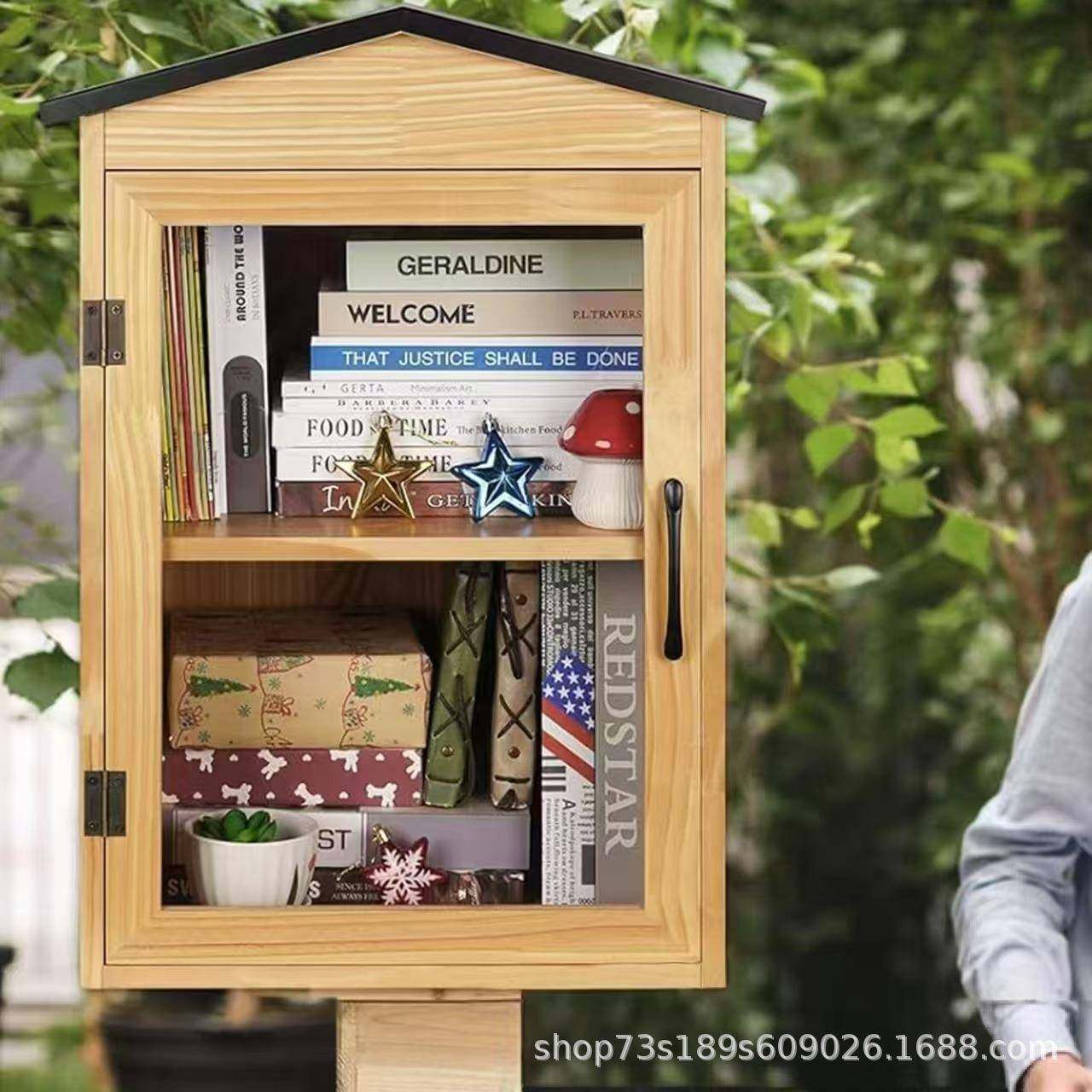 木质信件箱户外装饰儿童手绘书籍箱邮件双格展示盒储存实木图书盒,机械设备,其他机械设备,淘宝优惠券,粉丝福利购,淘宝优惠卷