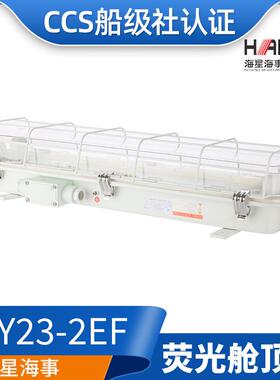 海星CCS船用钢质荧光舱顶灯ZYC/JCY43/JCY23-2/2E/2EF带应急网罩