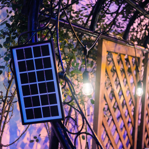 厂家直销太阳能灯户外庭院灯LED创意装饰灯E26E27灯串线大棚串灯