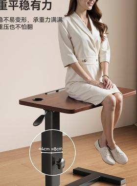 折叠升降电脑移动床TAL边桌实卧室型家用书桌办公桌桌长方小木工