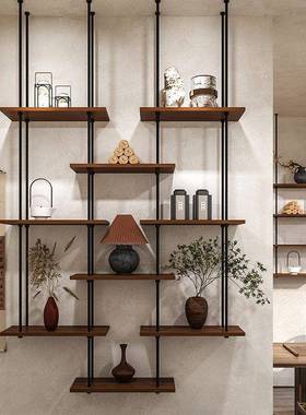 极吊简悬挂置物示架办公室轻奢吊顶KZP书架吧台架装饰架架茶室吊