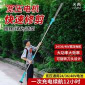 长48v通用宽压44237绿电篱机动高枝修剪机大功率林绿化园杆