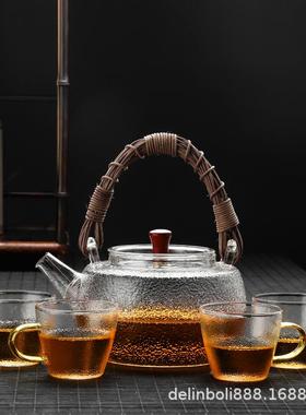款加OBK热耐耐热玻璃提梁壶沸水壶花茶壶电陶炉居家厚过新滤煮茶