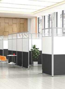 厂房车间易办公室活动隔断墙仓库移动屏风挡带板简隔断板轮墙UTQ