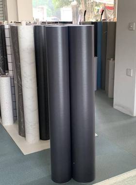 特光厚灰色拉丝亚音自粘墙纸壁纸贴展柜展厅装饰贴膜翻新纸波NEJ