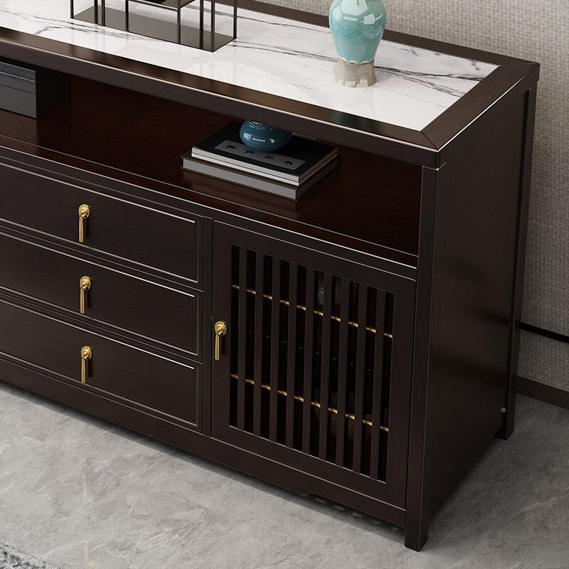 木新式轻中奢两门餐边柜实玄关客厅墅别实木OUR茶水柜靠墙储物餐