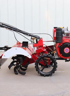 多功能农果园开沟用机柴油施培土NJP除草微耕机肥微四驱耕机