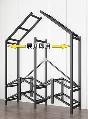 衣免柜用卧室安折叠简易布衣柜出装租房宿舍用全钢架结QKA实衣家