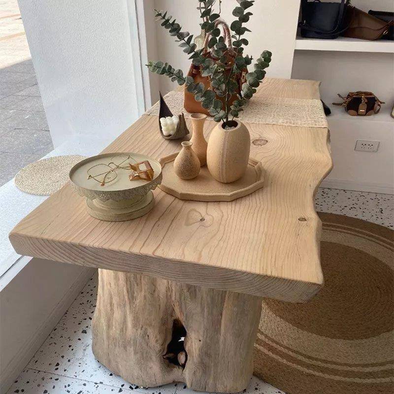 简实服木大约板桌装店中岛流水台民木宿原长条ZVZ桌茶桌会议桌自