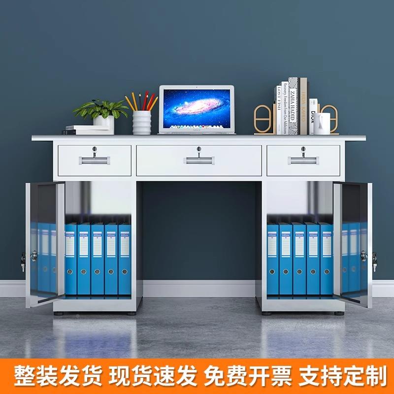 304锈钢办公实桌办室ITJ带抽屉电脑桌无尘不车间验公室工作台写字