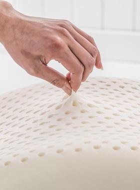 儿童天然乳胶枕小学生3-6-幼54928儿园乳胶枕9头岁枕芯呵透护气