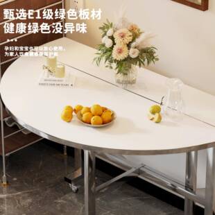 0圆桌家用厅小户可折叠大圆RJW餐桌1人饭桌餐带转盘圆型形吃饭桌