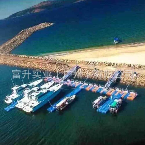 海上塑料浮筒靠船码头泊位