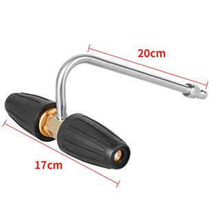 头旋转喷高YAQ压铝制莲双旋转喷头1/4快花插双头旋转专用清洗地头