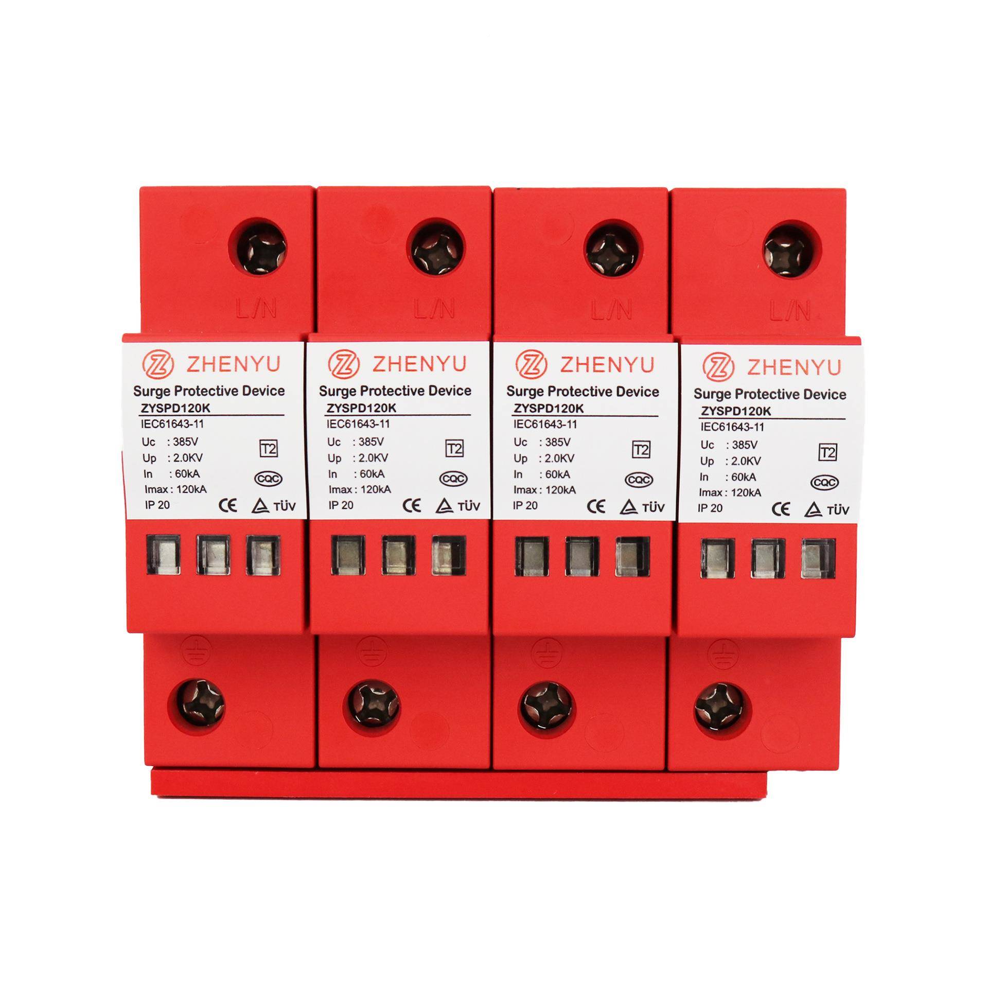 T4732UV认证一级流雷电源防2器CQC认证交10kA浪涌保护器电涌保护器