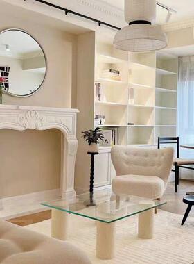 不GGY锈形式钢梳妆台镜子圆化妆镜小挂墙生装饰中古创意卧室卫间