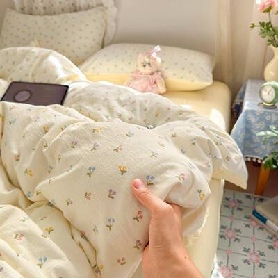 A床类上品四件套纯棉02用5新款全棉床单被套被GAE罩2学生宿舍三件