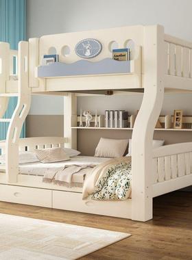 喜高用挚实木加粗上PEH下床半床儿童舍子母床家多功能高低床宿双