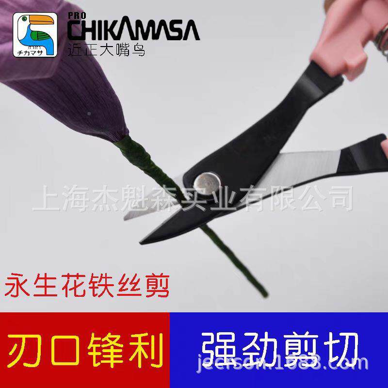 近正大嘴鸟chkamasa铁钳丝剪竹签剪线剪花艺细断EYO铁i丝花材花纸