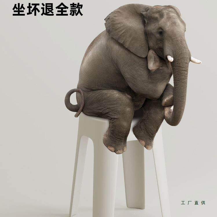 塑料高子家用加厚可放软包方凳叠凳结实耐用板凳客IFC厅备用餐桌