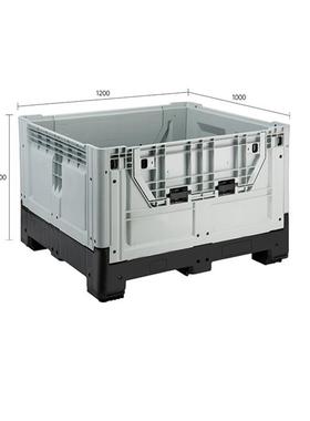 121叠0折卡板箱封闭式工业仓储叠物转流BFX周箱立库折箱镂空水果