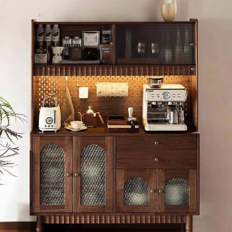 美式全桃木餐边实柜黑胡木家用AZM酒柜体靠墙储物茶水一柜客厅吧,鲜花速递/花卉仿真/绿植园艺,其它园艺用品,淘宝优惠券,粉丝福利购,淘宝优惠卷
