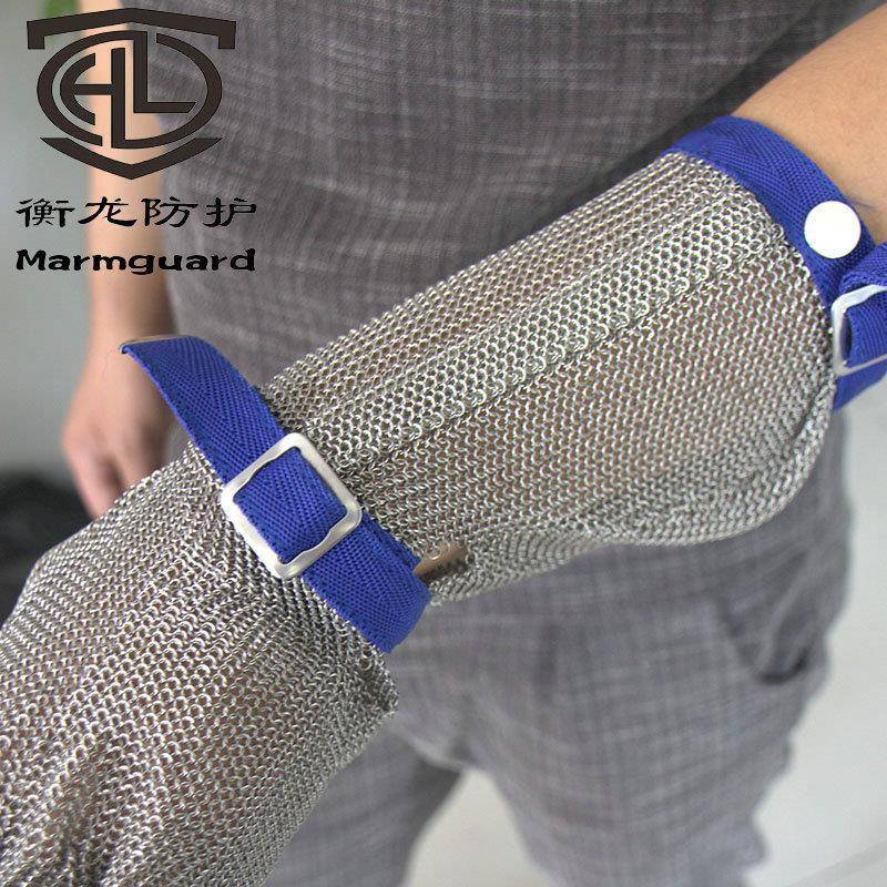 室内危物品丝使用工作险钢YGF手手套加长款护肘护腕撕拉粘带套