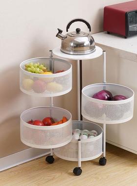 厨置10390物架客厅厨房多功能房旋转收层纳架家多可用移动赵之钱