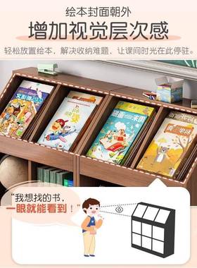 架置物收架落地矮书用柜组合格子柜储ZAP物柜子家一体靠墙展书示