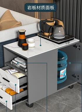 轻厅岩板约角几简沙发奢边几客可移动茶几侧边储物收纳小ZYC型茶