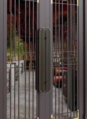 LA8手仿古玻璃门拉手实心中式别大门把酒店墅店铺包厢JPK门把手大