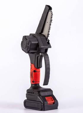 手迷你4寸无电刷电链锯家用小型IYU木手持充电锯户外伐单电动锯