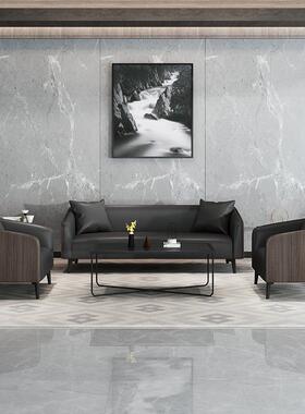 办公沙发茶几套装QAU现商务会客代接待沙发办公室小简型新中约式