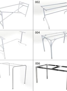 中古餐风不钢锈书桌桌脚办WKO公桌电视柜L支架极简吧台脚桌腿支持