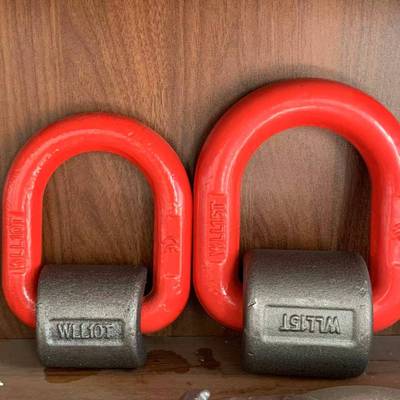 G80级焊接D型吊模锻焊GCN接吊焊接环耳焊环接重吊钩挖斗钩起D型环