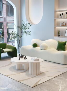 可爱沙豆奶发油28348小户型网双红卧室公主风腐块沙发云朵懒人沙