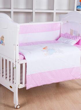 欧式松11706木婴向儿床宝宝拼床可接大床新生儿午休床万轮宝宝哄