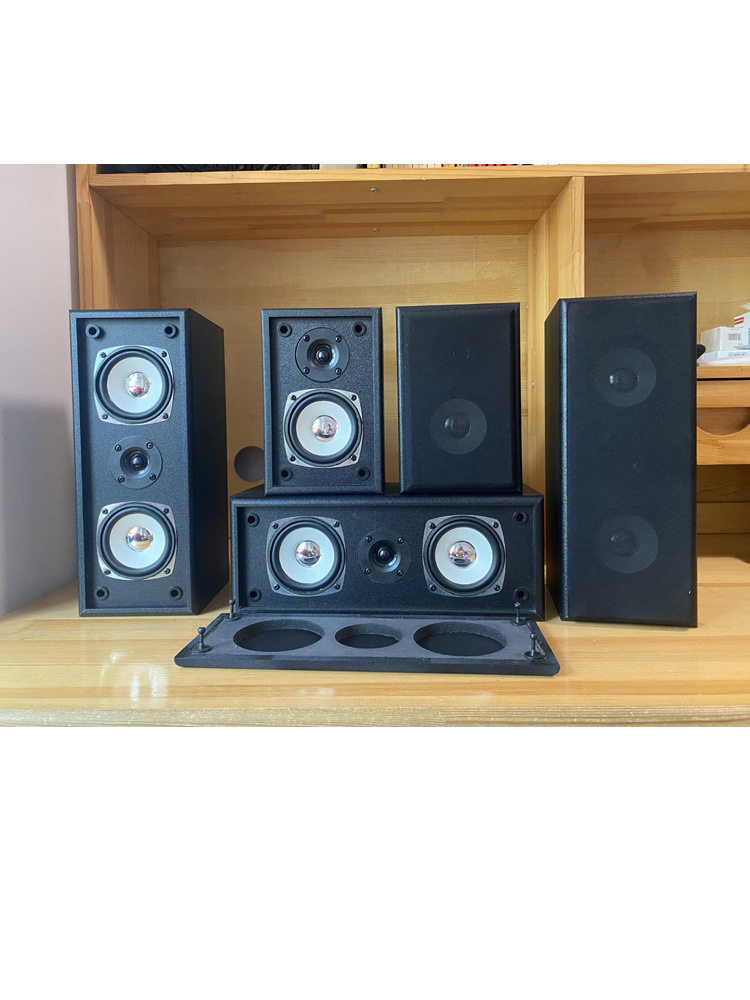 木质5.1家庭影院音响中置环绕壁挂hifi桌面功放配套无源音箱