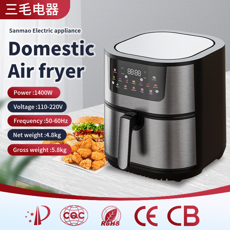 12L空气炸锅家用新款电炸锅110V-220V外贸分体式电烤箱薯条机