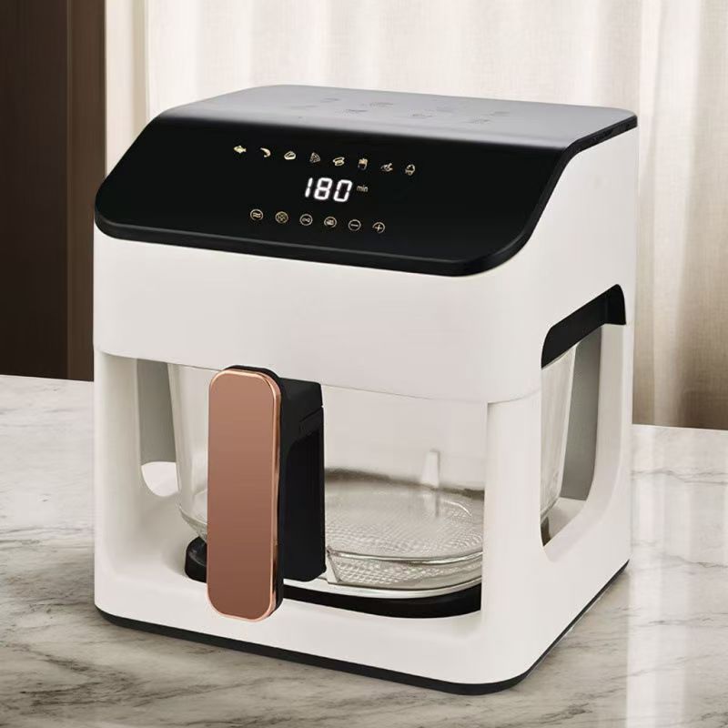 家用空气炸锅智能温控烤箱薯条鸡透明全玻璃无油大容量全自动炸锅