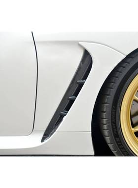 适用于新款斯巴鲁BRZ丰田GR86干碳纤维侧风口叶子板翼子板风口