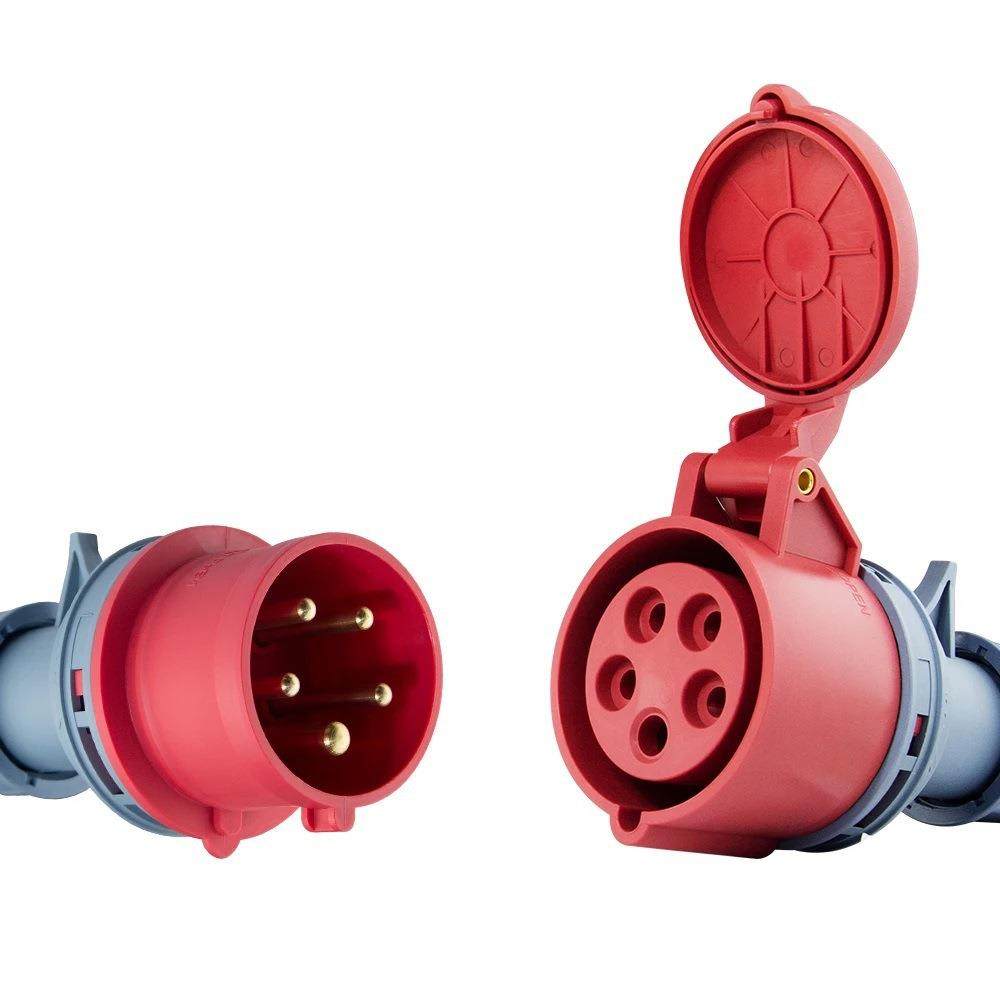 贝蕾特电动汽车欧美英瑞士意标插头转CEE电源母插头适配器