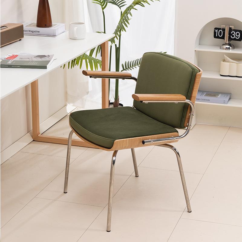 中古休闲椅北欧复古懒人简约靠背餐椅小户型家用书房复刻单人椅子