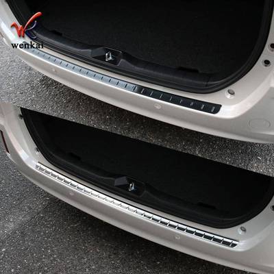 适用于丰田NoahVoxy80系改装专用外置后保险杠不锈钢保护亮条