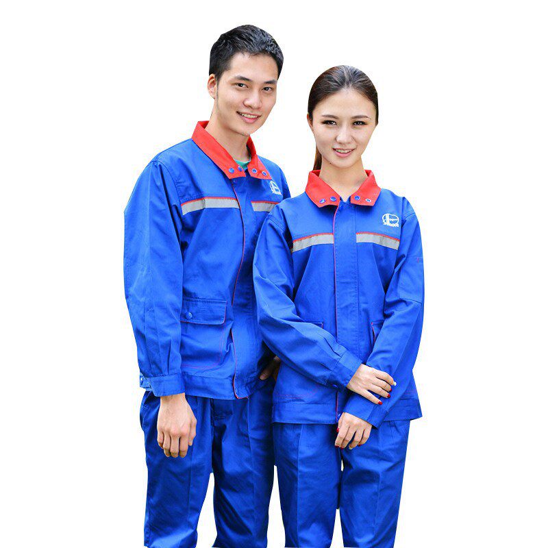 加油站工作服加油站春秋装加气站工作服防静电服装耐磨透气