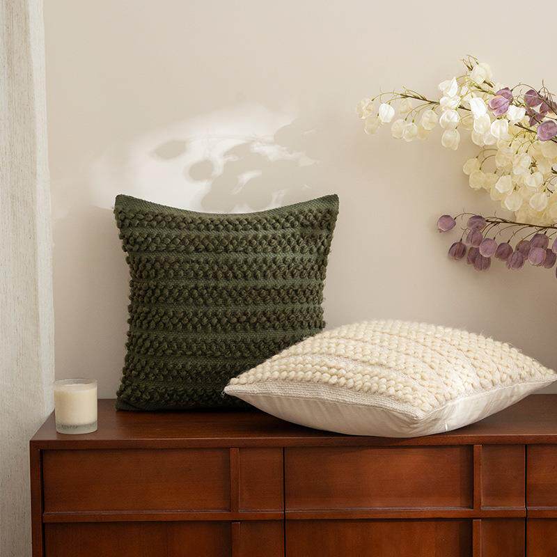 抱枕靠垫客厅沙发飘窗轻奢高级感床上卧室简约现代奶油风纯色靠枕