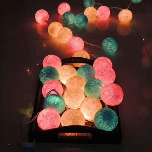 小彩灯装饰泰国线球灯灯串灯闪USB帐篷灯彩灯电池婚庆节日装饰LED